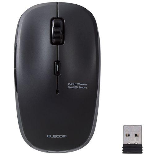 ELECOM BlueLEDマウス M-BL21DBKBK 無線 5ボタン 抗菌 ブラック 50個まとめ売り 【まとめ売り商品】_2