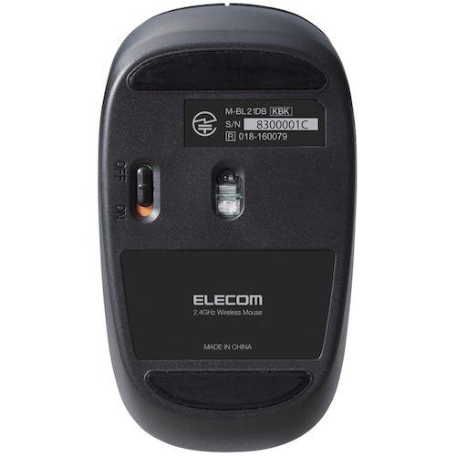 ELECOM BlueLEDマウス M-BL21DBKBK 無線 5ボタン 抗菌 ブラック 50個まとめ売り 【まとめ売り商品】_4