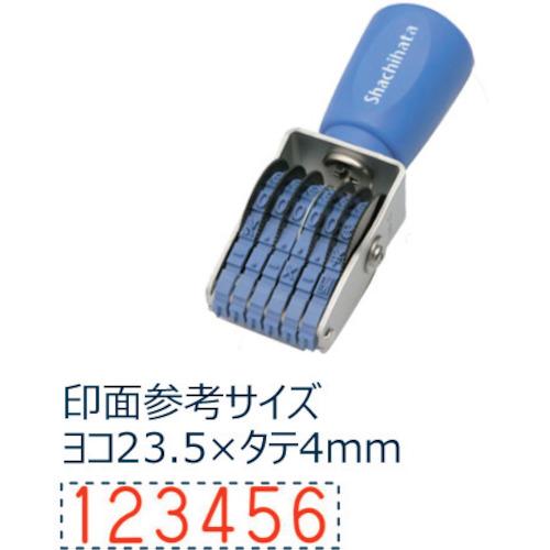 シヤチハタ 回転ゴム印 CF64G 欧文6連4号 ゴシック体 10個まとめ売り 【まとめ売り商品】の画像