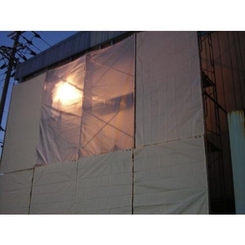 萩原 ターピー TOBS3654 透光防炎シート 半透明 3.6m×5.4m