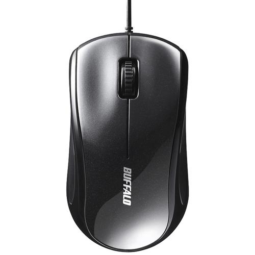 BUFFALO 有線レーザー式マウス BSMLU100BK 静音/3ボタン ブラック 20個まとめ売り 【まとめ売り商品】_2