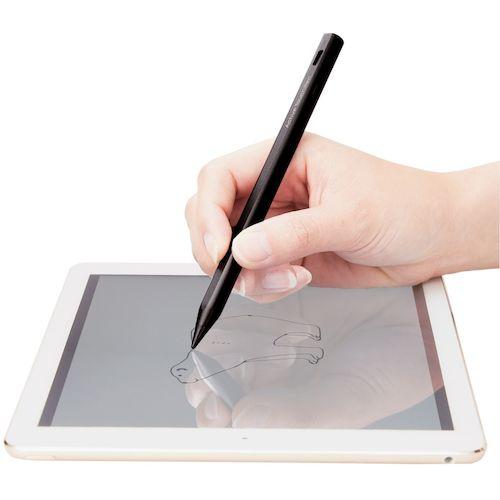 ELECOM 充電式タッチペン P-TPACSTAP02BK スタイラス iPad専用 パームリジェクション対応 USB−C充電 ブラック_4