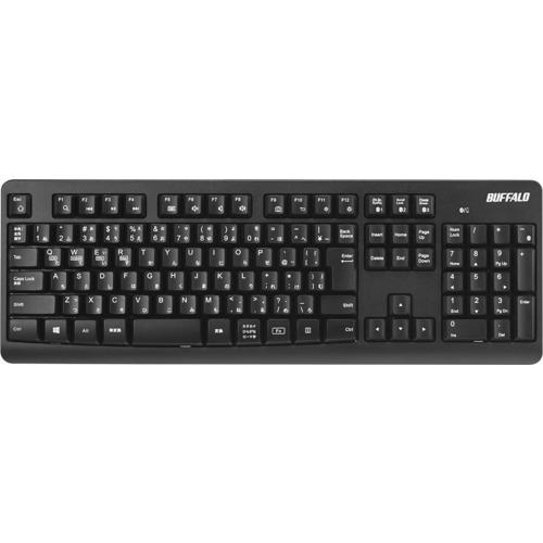 BUFFALO Bluetoothキーボード BSKBB100BK スタンダード フル ブラック 10個まとめ売り 【まとめ売り商品】_1