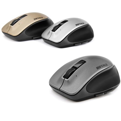 BUFFALO 無線 BSMLW500MBK レーザー プレミアムフィットマウス Mサイズ ブラック 40個まとめ売り 【まとめ売り商品】_3