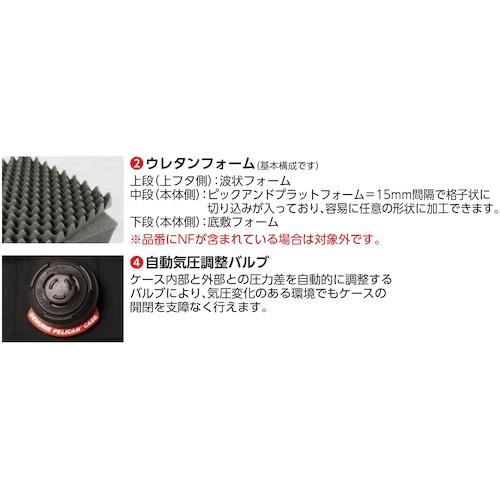 PELICAN プロテクターツールケース 1510-001-130 ミディアムケース 1510 (フォームなし)OD 559×351×229_3
