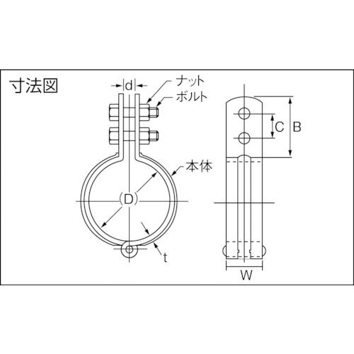 AKAGI ステン立バンド A10349-0088 65A 120個まとめ売り 【まとめ売り商品】_1