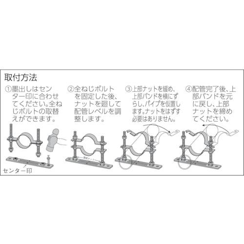 AKAGI セットフロアーナット付プレート(SGP・VP管用) A13576-0022 50AX120H 50個まとめ売り 【まとめ売り商品】_2