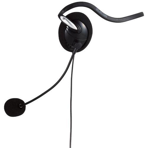 ELECOM 有線ヘッドセット HS-NB03SUBK 両耳ネックバンド USB−A 1.8m ブラック 42個まとめ売り 【まとめ売り商品】の画像
