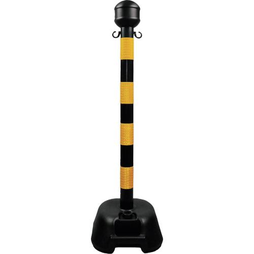 新品　定価約14000円　動作確認のみ 緑十字 チェーンスタンド(ボーダースタンド) 142008 黒/黄反射