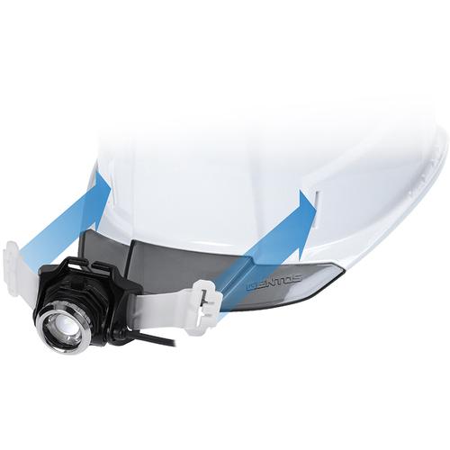 GENTOS ヘルメット GH02A-WH GRITAIR+ 溝有 ヘッドライト取付可能 飛来・落下物用・電気用 白 20個まとめ売り 【まとめ売り商品】の画像