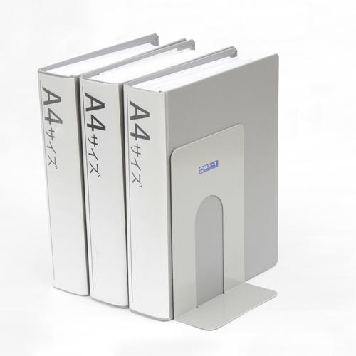 OP ブックエンド BE-1-GY (特大) 2枚1組 灰 6組まとめ売り 【まとめ売り商品】