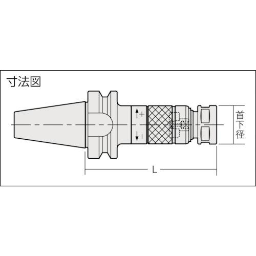 NT BTシャンク用ツーリング工具 BT40-STM12-135 高さ調整式シンクロ用タップホルダ シャンクBT40 135L_1