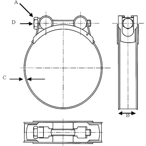 JUBILEE スーパークランプ JSC187SS 取付径 175−187mm (2個入) 8箱まとめ売り 【まとめ売り商品】_1