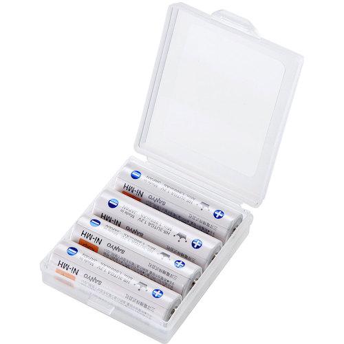 SANWA 電池ケース(単3用)2個入り DG-BT3CLN 200Sまとめ売り 【まとめ売り商品】の画像