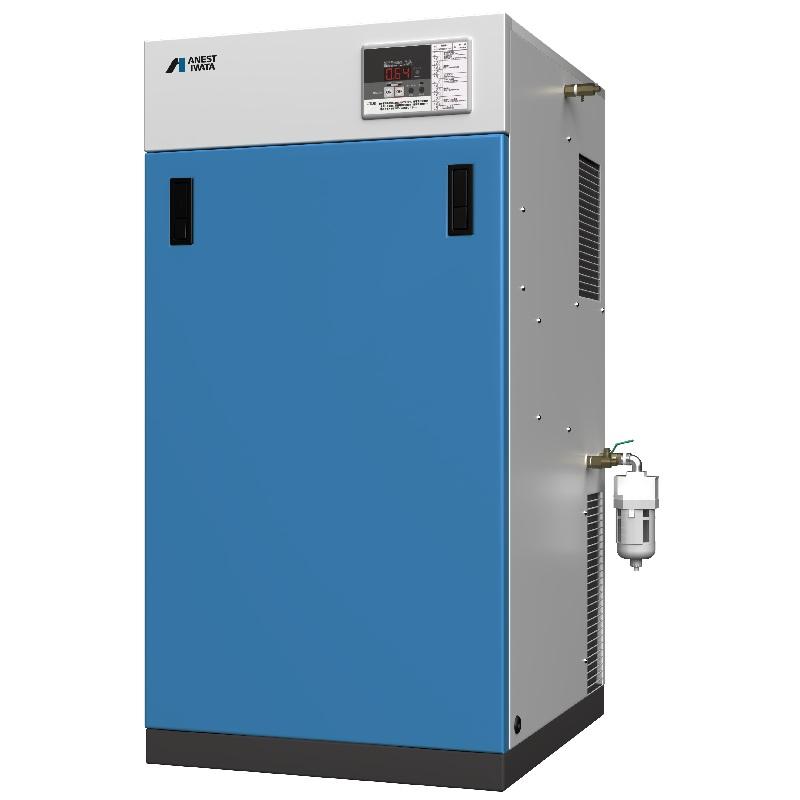 アネスト岩田 コンプレッサー SLP-22EFD-M6 60Hz専用 スクロール 無給油式 自動発停止(圧力センサー検知) ドライヤー付き 三相200V 2.2kW 60Hz