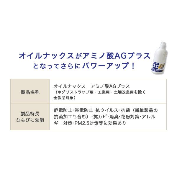 オイルナックス一般用　4L　排出コックつき　油脂分解洗剤　微生物の生分解を促進　環境に配慮　除菌・消臭パワーがアップ　加工繊維製品に高く評価｜seulege｜04