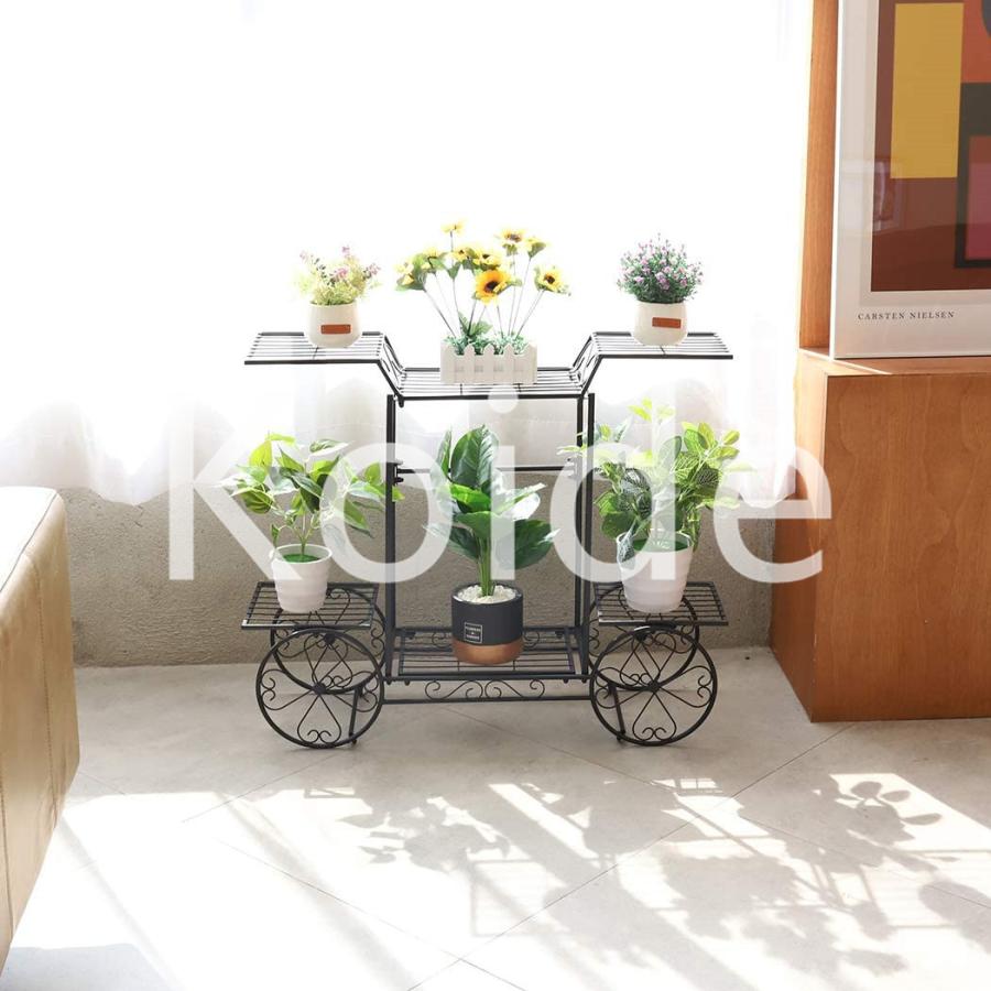 フラワースタンド アイアン ガーデニング 棚 鉢植え 観葉植物 盆栽 プランタースタンド ベランダ 玄関 室内 ガーデンラック Zsx80 スルギのヤフー店 通販 Yahoo ショッピング
