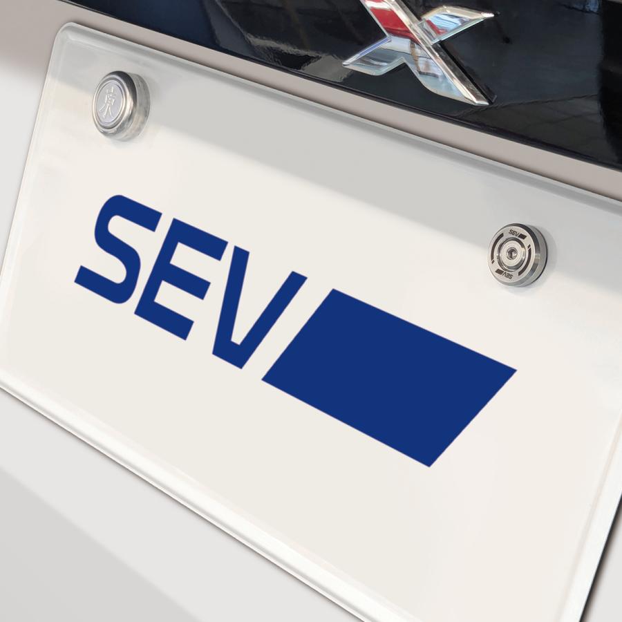 SEV（セブ） 【自動車用】SEVナンバープレートリング初回限定セット【3