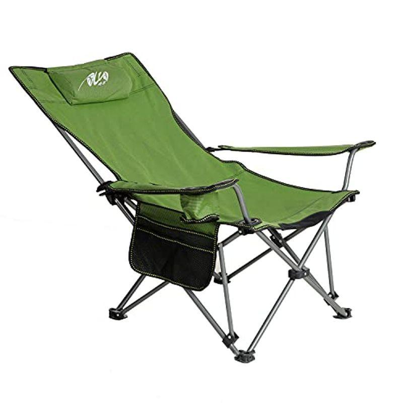 大切な 屋内 屋外釣りハイキング用 キャンプチェア リクライニング ヘッドレスト付き 持ち運びが容易 折りたたみアウトドアチェア Buemodra ハンモック Www Solidarite Numerique Fr
