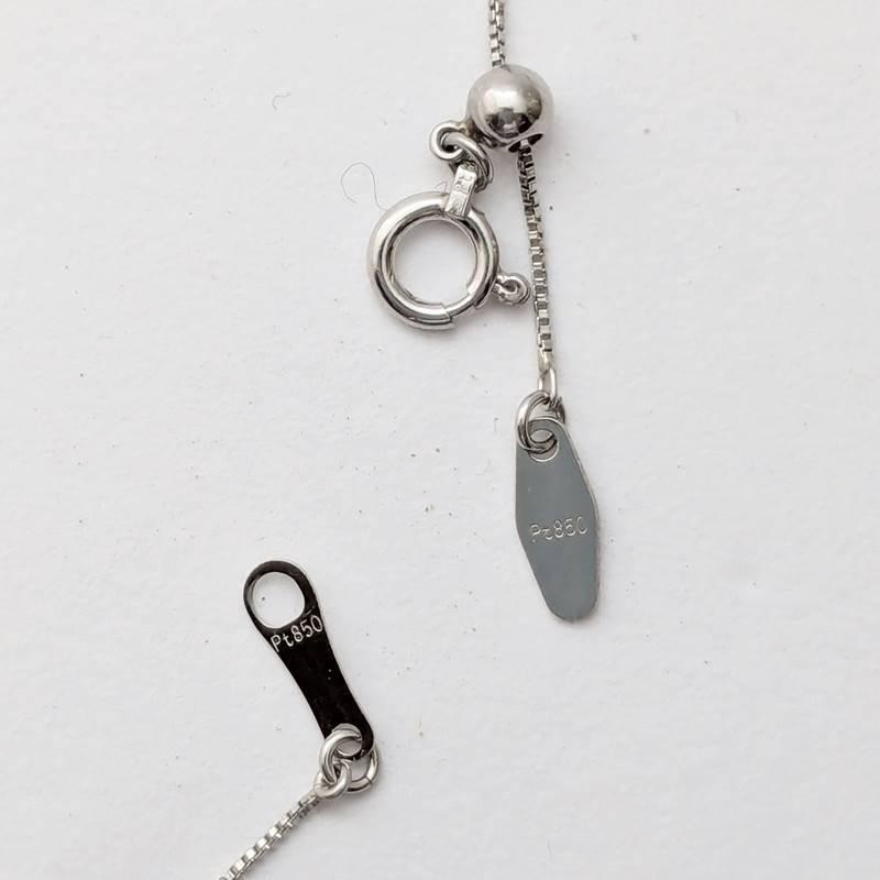 プラチナ◇サファイア 0.24ct ダイヤ◇ペンダント ネックレス◇ペア 