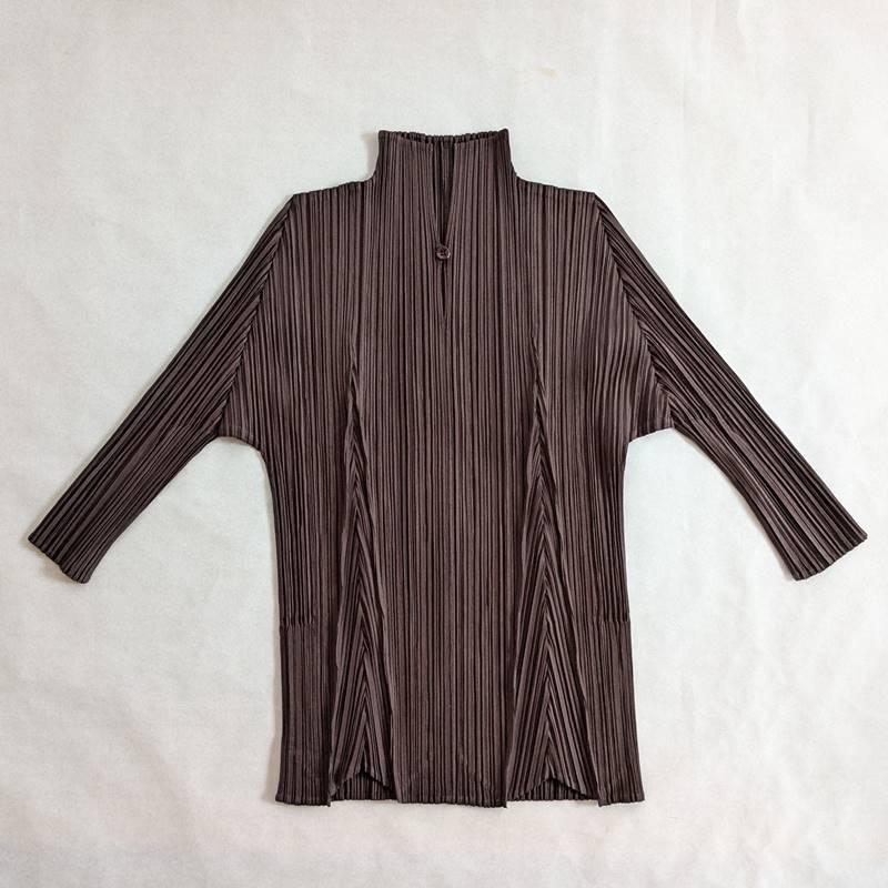 ISSEY MIYAKE イッセイミヤケ◇PLEATS PLEASE◇茶色 ブラウン 