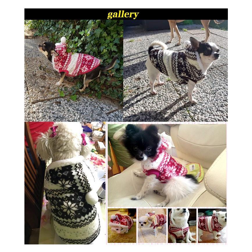犬 猫 ペット 服 パーカー コート ウェア ノルディック もこもこ