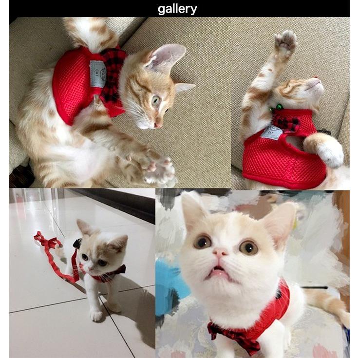 猫 犬 ハーネス リード ペット メッシュ 服 ウェアハーネス 胴輪