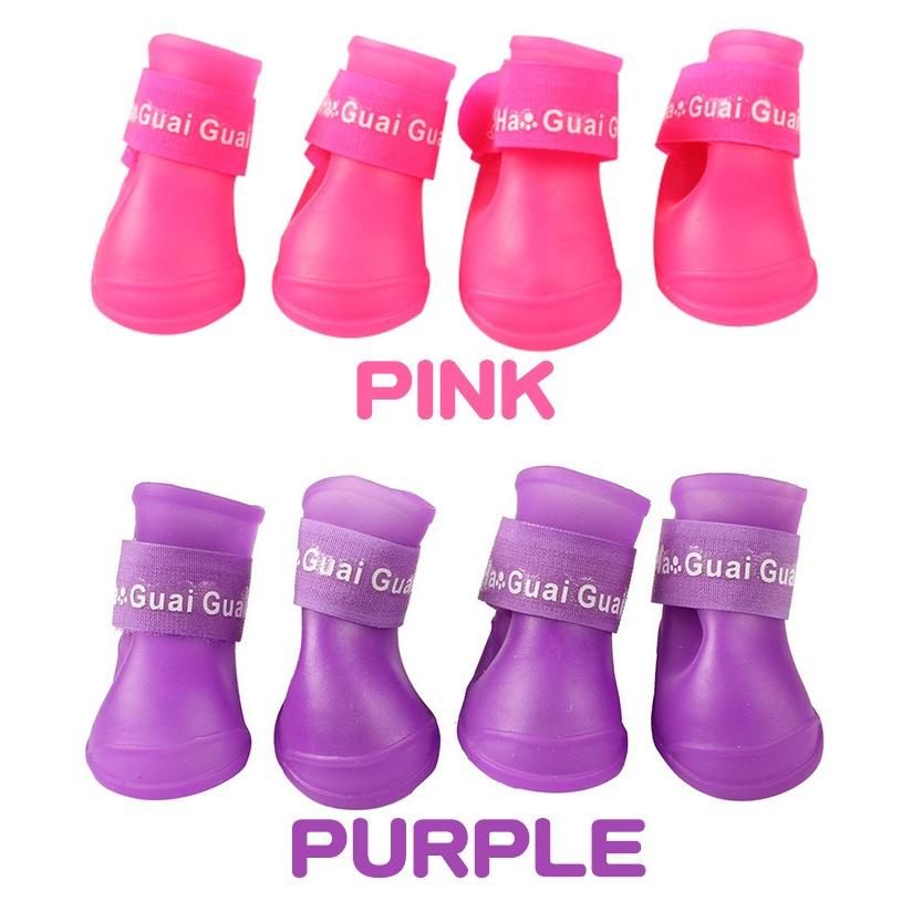 犬 靴 シューズ ブーツ ペット ドッグ 肉球保護 ペットグッズ 4ピース |  | 05