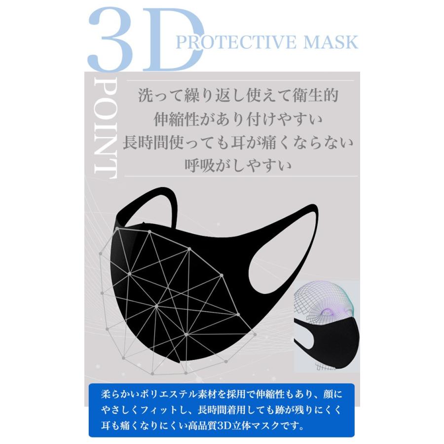 在庫あり マスク 洗える 柔らか3D立体 3枚セット 男女兼用 布マスク