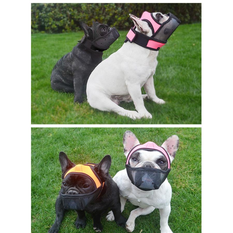 犬 口輪 マズル 一体型 立体成型 人気海外一番 短い鼻の犬 犬の口輪 無駄吠え 拾い食い防止 メッシュ 噛みつき マスク
