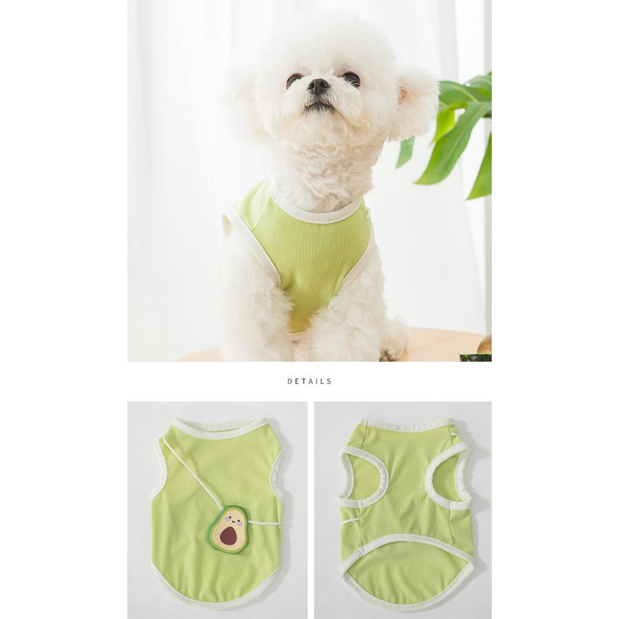 犬 猫 服 ウェア タンクトップ 接触冷感 アイスシルク アボカド