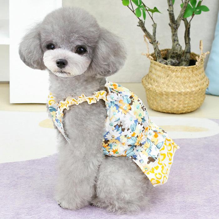 犬 猫 服 ドッグウェア ワンピース フラワー 花 ドレス 犬服 ウェア  ペット ドッグ 小型犬 中型犬 春 夏 秋 冬｜sevenbridge｜08