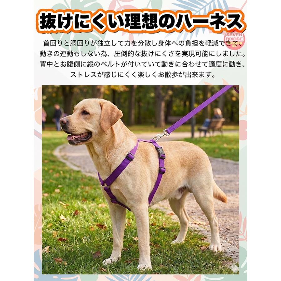 犬 ハーネス 圧倒的に 抜けにくい H型 高品質 脱げにくい 安心 安全 体