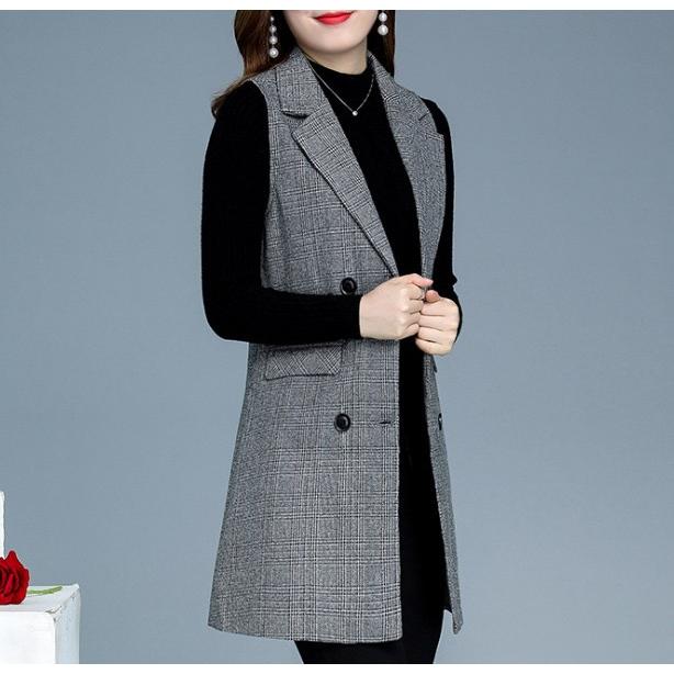 ベスト ミセス チェック柄 レディース ジレ ロング ビジネス 襟付き 40代 きれいめ 50代 30代 60代 新作 上品 ジャケット 体型カバー 柄 Ol 通勤 Lb Lb Sevencat 通販 Yahoo ショッピング