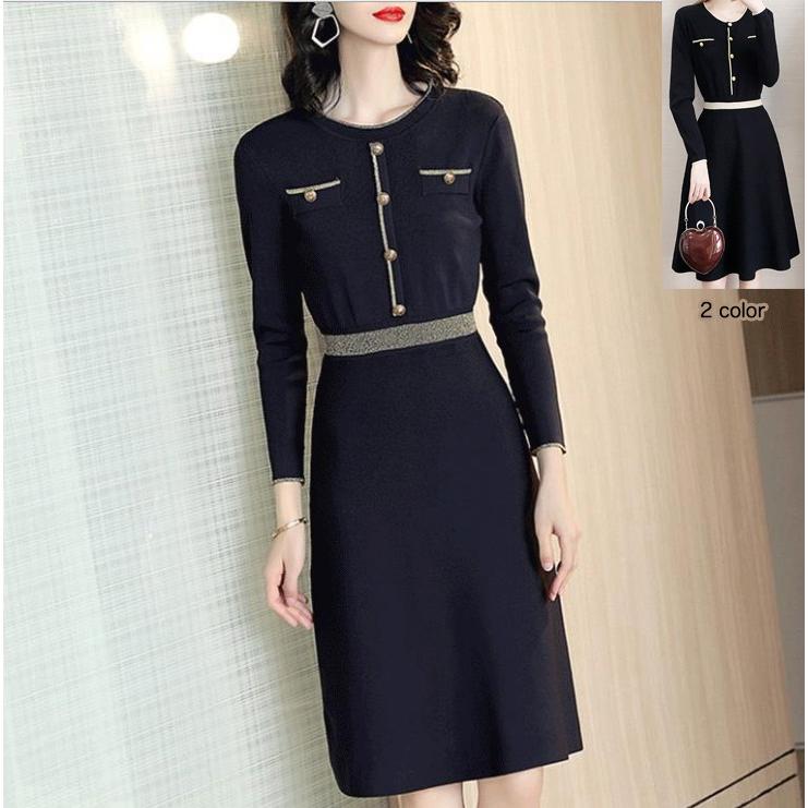 ニット ワンピース ミセス 40代 50代 30代 60代 春 秋 冬 最新刊 レディース きれいめ ツイード ドレス 上品 シャネル風 スリム 女性 秋冬物 Aライン Mサイズ Lw Sevencat 通販 Yahoo ショッピング