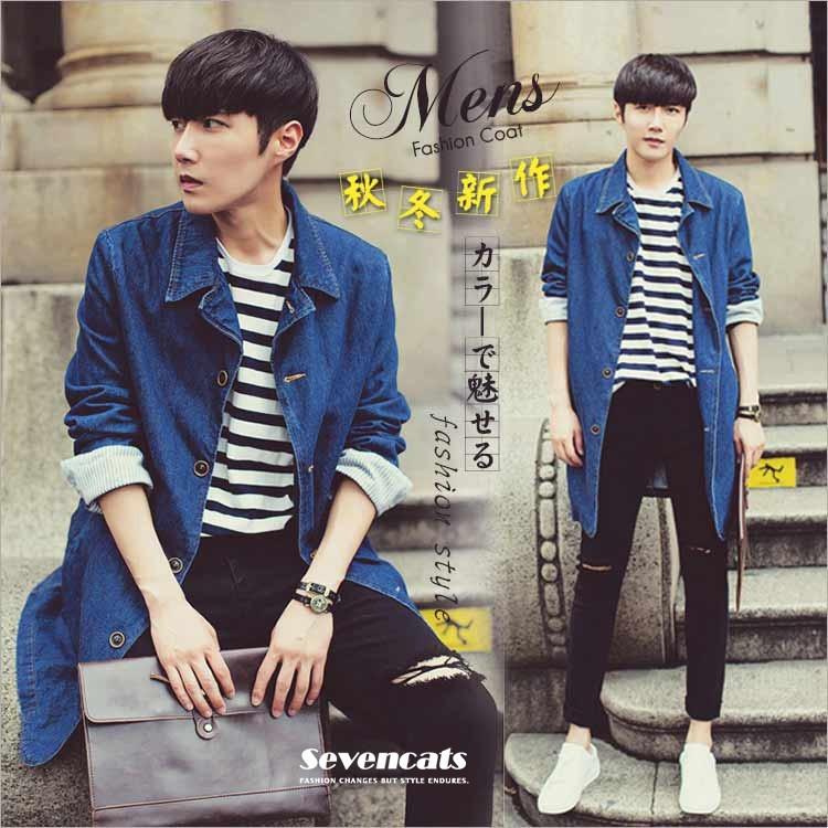 トレンチコート メンズ デニムジャケット コートアウター 秋冬 ブルゾン カジュアル ジャケット デニム トレンチコート シンプル アウター ｇジャン 送料無料 Sc Abwfxz1906 C1360 Seven Cats 通販 Yahoo ショッピング