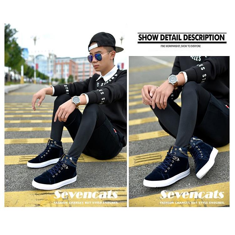 スニーカー メンズ シューズ ハイカット ビジネスシューズ アウトレット メンズ靴 紳士靴 マーティンブーツ カジュアルシューズ 秋冬 送料無料 Sc Dy129 Seven Cats 通販 Yahoo ショッピング