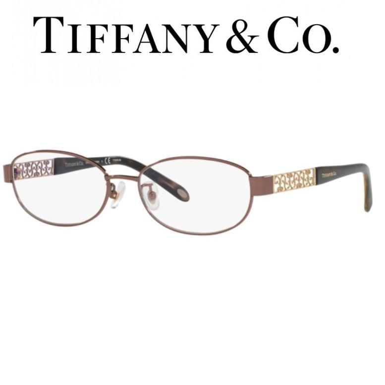 ティファニー TIFFANY&Co. 眼鏡 メガネフレーム レディース バレル型 メタル チタン製 1119TD-6046