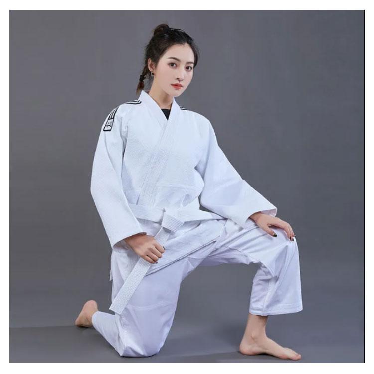 柔道着 3点セット 青 空手着 練習 コットン 子供 授業 柔道衣 綿 白帯  