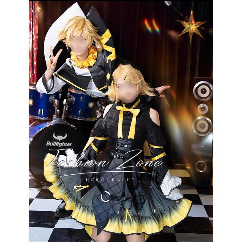 送料無料◇鏡音リンレン 風 鏡音レン/鏡音リン コスプレ衣装 ウィッグ