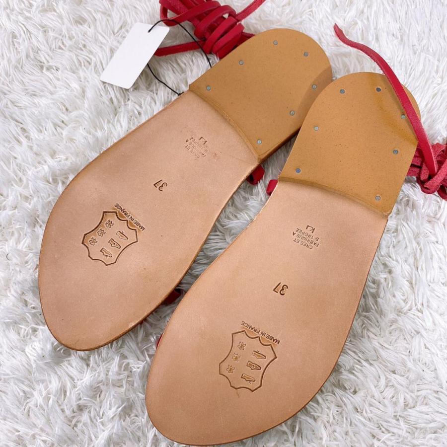 14587】 K.JACQUES St TROPEZ カージャックサントロペ サンダル 23.5cm 