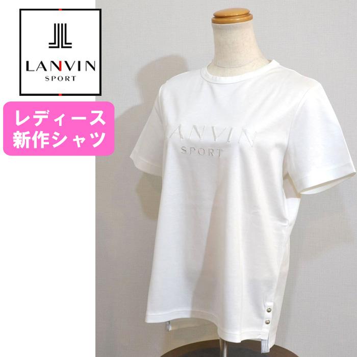 ゴルフ LANVIN ランバン レディース トップス 半袖 シャツ（Mサイズ） LANVIN ランバン レディース 半袖 シャツ Tシャツ 2025春夏 丸首
