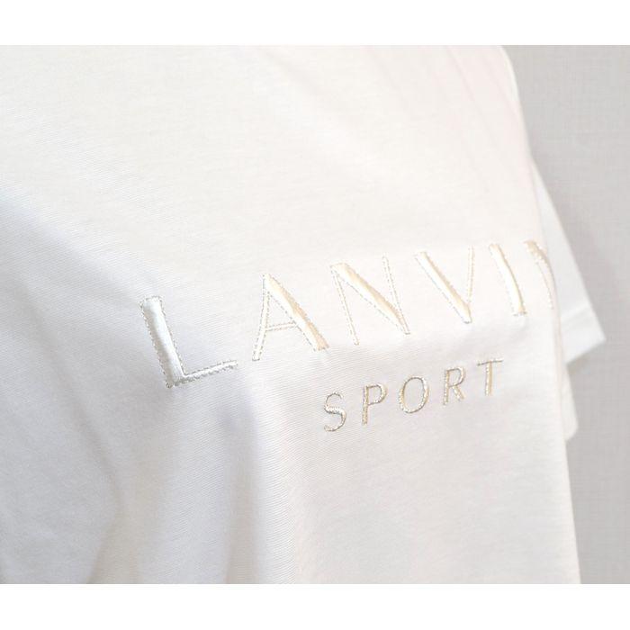 ゴルフ LANVIN ランバン レディース トップス 半袖 シャツ（ホワイト） LANVIN ランバン レディース 半袖 シャツ 2025春夏 Tシャツ 丸首