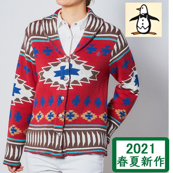 安い マンシングウェア レディース セーター 21春夏 ニット カーディガン 綿セーター 家庭洗濯可 赤系 ゴルフウェア Mgwrjl03 送料無料 美しい Cih Dev Humbird Com