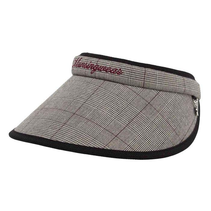 マンシングウェア レディス 女性 サンバイザー クリップバイザー 帽子 フリーサイズ チェック 防汚 ゴルフウェア MG5SCP50L | Munsingwear | 02