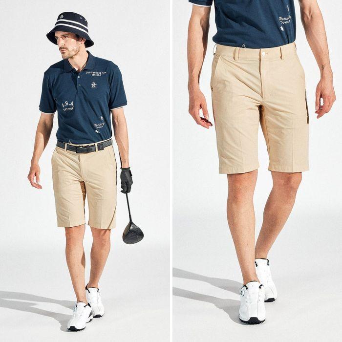 新品☆マンシングウェア ショートパンツ☆白☆LLサイズ☆ストレッチ・撥水 Munsingwear セール マンシングウェア メンズ ゴルフウェア