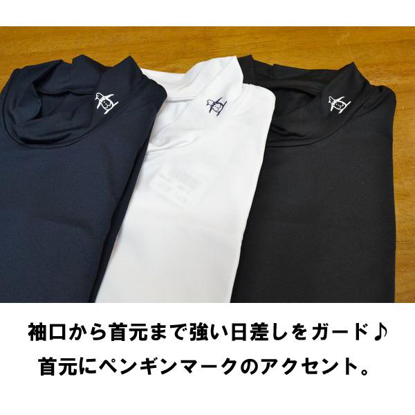 新品☆タグ付き マンシング UVカット 速乾 ハイネック 長袖 ボーダー