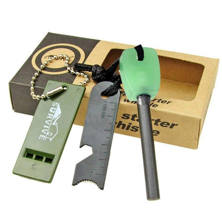 代引可】 ファイヤースターター 火打ち石 キャンプ サバイバルツール 防災用品 着火剤 マグネシウム ホイッスル 付き 火打石 サバイバルツール ファイヤースターター 火起こし 焚き火 火打石 ギザギザ