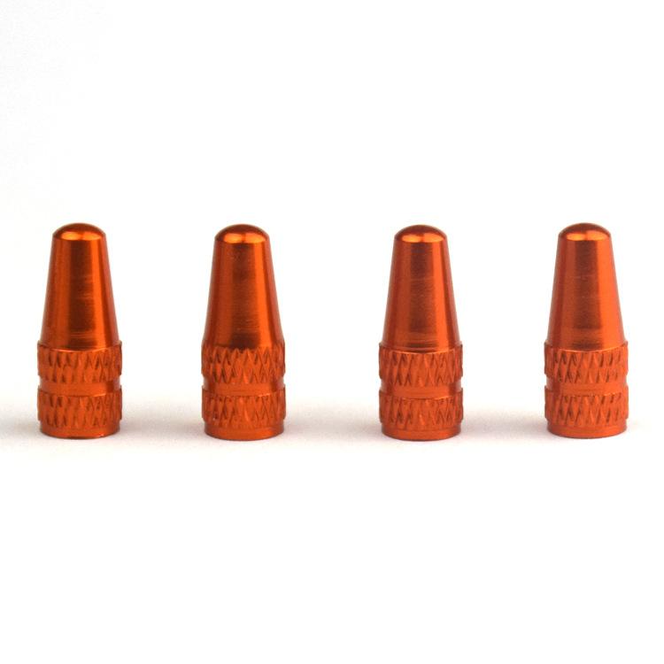 自転車 バルブキャップ 4個セット 仏式 英式 対応 アルミニウム 合金