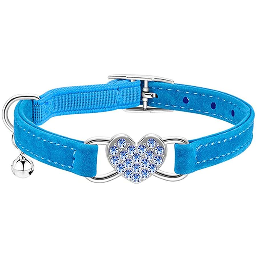 ブルーチェック、わんちゃん猫ちゃん用首輪 sakura-choice_5310742091